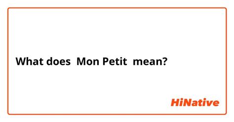 What does mon petit chou fleur mean? - Answers