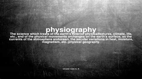 What does physiography mean? - Definitions.net