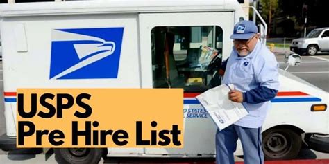 What does the USPS pre-hire list mean? Th