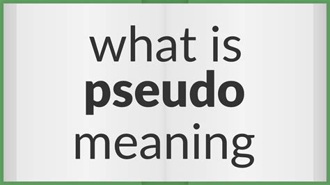 What does pseudopenis mean? - Definitions.net