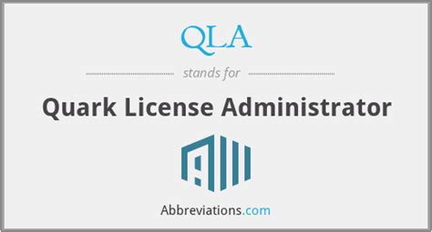 What does qla stand for.  This page also provides a comprehensive look at wha...