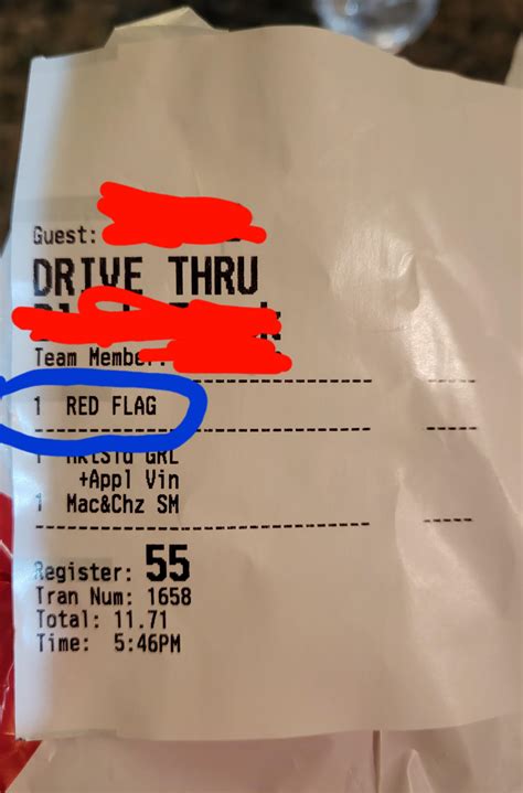 What does red flag mean on chick fil a receipt. How to tell if your relationship is toxic? These 7 behaviors are red flags you shouldn't tolerate. We may give people we love free passes sometimes, but there are some behaviors yo... 