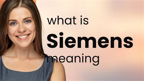 What does siemens mean? - Definitions.net