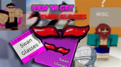 Swan Glasses are a Legendary type of Accessory in Blox Fruits, forming one of three main ways to boost your character's stats and damage in the game. Once unlocked, you can equip the Swan Glasses via the Inventory to benefit from any stats bonuses. The Swan Glasses in Blox Fruits look like a pair of snazzy sunglasses ... . 