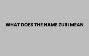 What does the name Zuri mean in Basque
