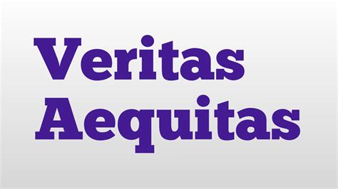 What does veritas aequitas mean. Things To Know About What does veritas aequitas mean. 