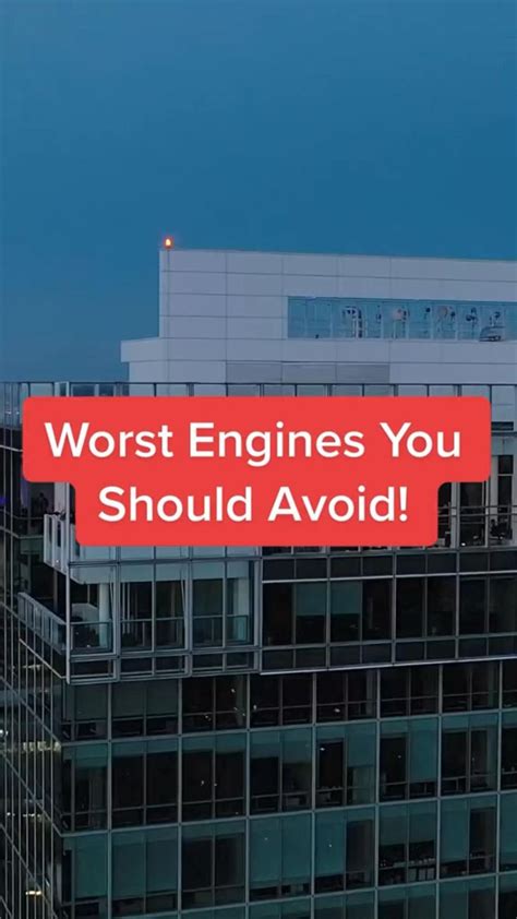 What engines should I avoid