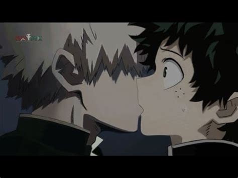 Watch a humorous and catchy clip of Bakugo kissing Deku, a character from the anime series My Hero Academia. The video also includes links to other YouTube channels and other funny comic dub animations.. 