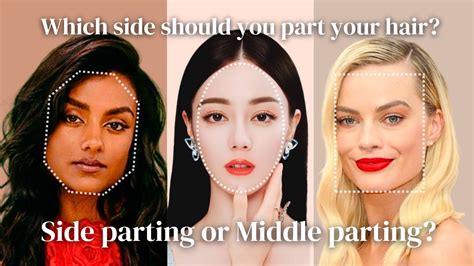 What face shape suits a side part