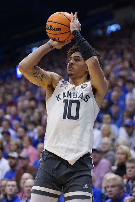 Kansas star Jalen Wilson thankful for God's guidance through highs, lows of career. By Joshua Doering Feb 21, 2023. Kansas wing Jalen Wilson. (AP Photo/Charlie Neibergall) Monday night was one of the rare times Jalen Wilson didn’t have it going offensively (just seven points), but the Kansas Jayhawks star still found ways to contribute to his .... 