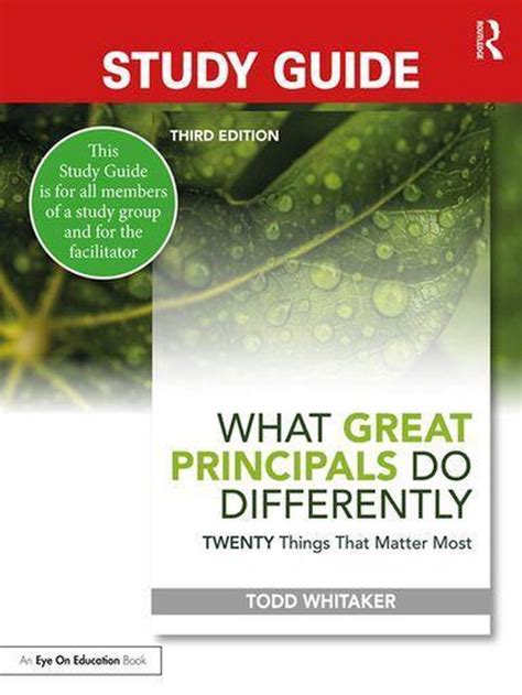 What great principals do differently study guide. - Solution manual for davison statistical models.