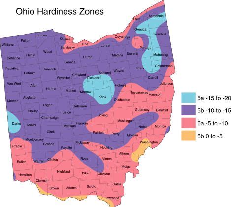 What growing zone is ohio. Hardiness Zones for FairbornOhio . According to the 2023 USDA Hardiness Zone Map Fairborn, Ohio is in Zones 6a (-10°F to -5°F) and 6b (-5°F to 0°F). This is a change from the 2012 USDA Hardiness Zone Map which has Fairborn in Zones 6a (-10°F to -5°F). 