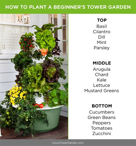 What grows well in a tower garden