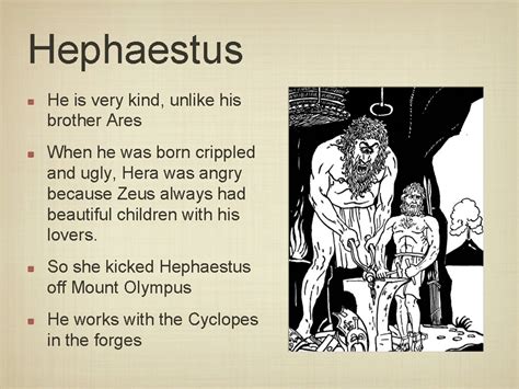 What happened to hephaestus when he was born