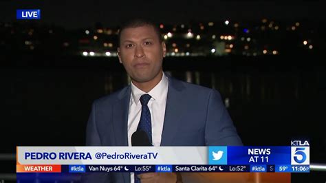  Rivera anchored the 5 p.m. news at KTLA Los Angeles, and reported on the 10 and 11 p.m. newscasts. “Pedro’s passion, versatility and quick reactions to breaking news make him an excellent ... . 