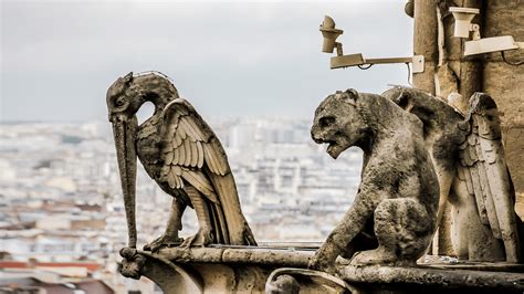 What happened to the stone gargoyles over time? - Mystery Science