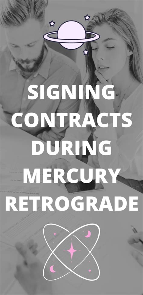 What happens if I sign a contract during Mercury retrograde?