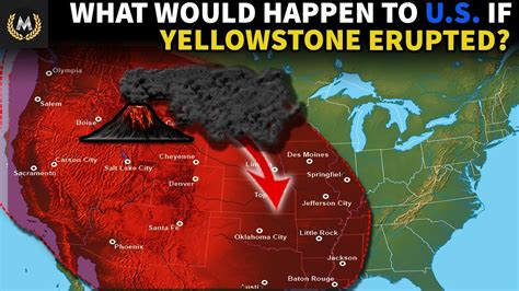 What happens if the volcano erupted at Yellowstone?