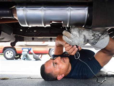 What happens if your catalytic converter gets stolen while your car is at a repair shop?