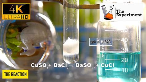 What happens when barium chloride reacts with copper sulphate?