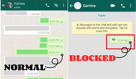 What happens when blocked in whatsapp