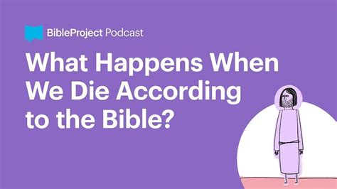 What happens when you die according to the bible. 6 days ago ... Diving straight into it, let's start with one fundamental belief in Christianity: the soul's immortality. According to various scriptures in the ... 