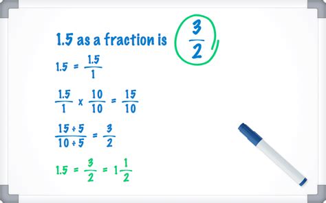 What is 1.5 as a fraction. Things To Know About What is 1.5 as a fraction. 