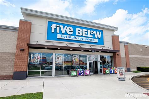 Your local Five Below located at 1240 South Hover Street is a place with unlimited possibilities where tweens, teens and beyond are free to Let Go & Have Fun in a color-popping, music pumping, super-fun shopping experience. You'll find extreme $1-$5 value, plus some incredible finds that go beyond $5 at our Village at the Peaks store, making it ....