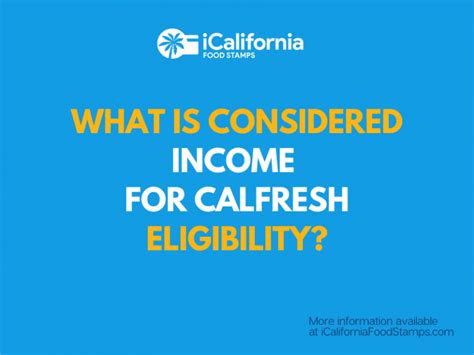 What is Counted as Income for CalFresh? - California Food …