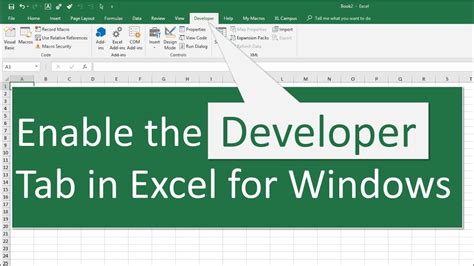 What is Developer Tab Tab in Microsoft Excel & It