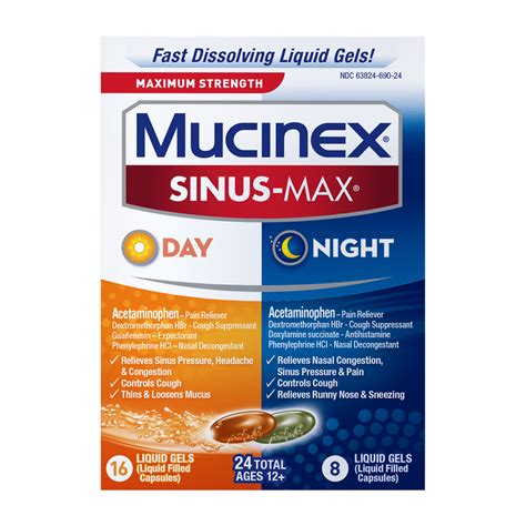 What is Mucinex Sinus-Max Day/Night: Uses, Warnings