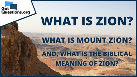 What is Zion? - GotQuestions.org