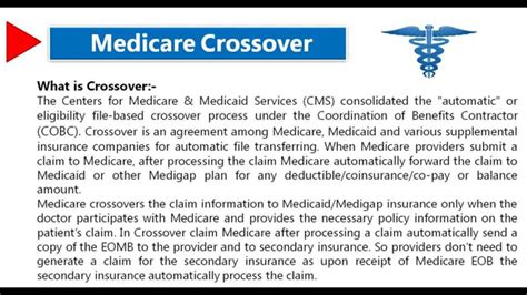 What is a Medicare cross-over claim?