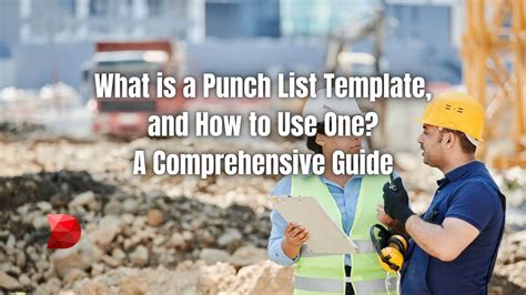 What is a Punch List Template and How to Use One - DataMyte