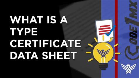 What is a Type Certificate Data Sheet YouTube