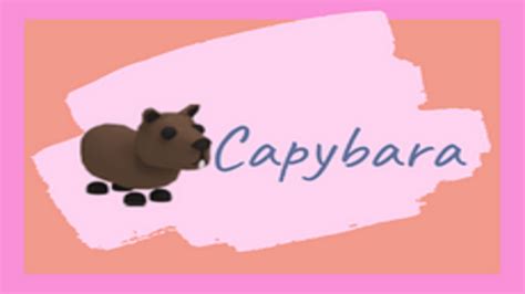 What is a capybara worth in adopt me. Hey guys! Today we’re seeing what people will trade for a Capybara in adopt me! 😁If you want to follow me my username is Cutey_youtubeIf you have The Silly ... 