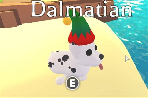 What is a dalmatian worth in adopt me 2022. The Dalmatian (formerly known as the Santa Dog) was added to Adopt me! during the Christmas Event (2019) as an extremely rare pet. It was only available for three days. Now players only can get it by Trading. The Neon Dalmatian is much more valuable because players need 4 Dalmatian full-grown to make a Neon Dalmatian. 
