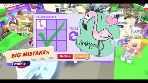 What is a flamingo worth in adopt me. The Chameleon is a legendary pet in Adopt Me!. It was released on January 27, 2022, during the Task Board Update. It can be obtained by opening an RGB Reward Box at a 4.5% chance or through trading. The Chameleon features a green-colored body with a pastel yellow underbelly and a curled tail. It has bright green stripes on its head and … 