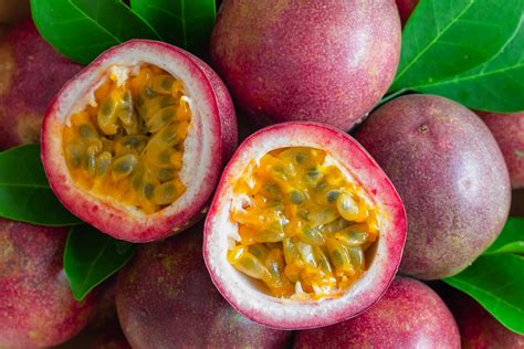 Passion fruits taste similar to pineapples and kiwis. Tha