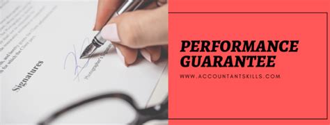 What is a performance guarantee in a contract?