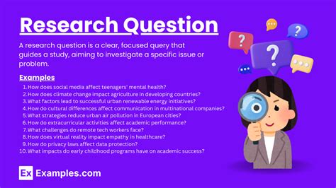 What is a research question example