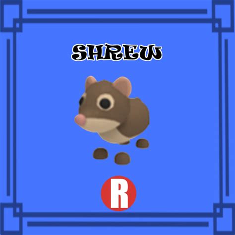 N. The shrew is one of the rare pets that have a limited edition, which was released on Christmas 2019, and went off on January 11, 2020, and it happens the same every year. At present, the shrews can only be acquired only through trading. The shrew has a dog-like feature with a brown tinge on the body, feet, and tail. 