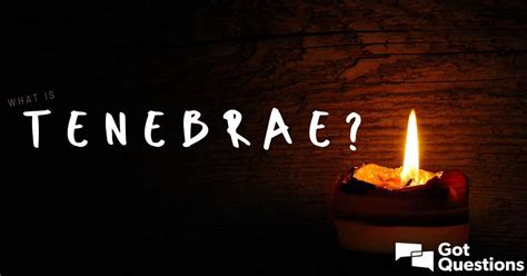 What is a tenebrae service