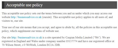 What is an Acceptable Use Policy TermsFeed