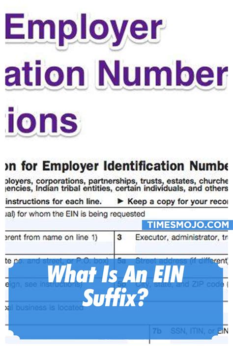 What is an EIN suffix? - TimesMojo