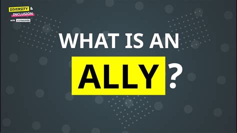 What is an ally in diversity. Ally as a verb I have been pondering the call to action that Chasten Buttigieg said so well - this is the season for active allyship not self appointed titles. 