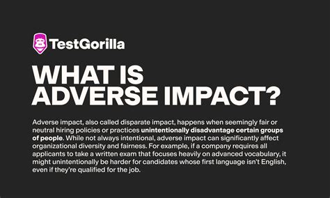 What is an example of adverse impact