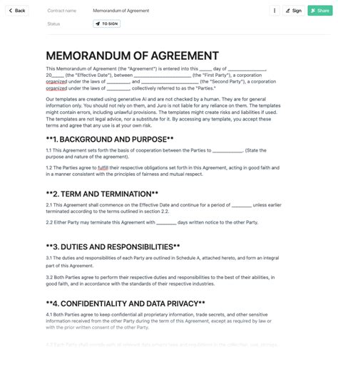 Specifically, Memorandum of Agreement Template generation, storage, and location are significant to ensure your company’s productiveness. A comprehensive online solution can solve many essential issues associated with your teams' productivity and document management: it removes cumbersome tasks, simplifies the task of locating documents …. 