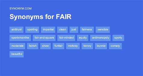 What is another word for fair treatment - WordHippo