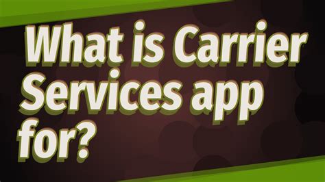 What is carrier services app. It isn't carrier services that is causing your issue. It is some other app that use carrier services incorrectly. Lots of us have been down this road, it is difficult to figure out which. S. snakecharmer23 Senior Member. Oct 1, 2007 352 125. Oct 23, 2019 #9 reviews. bmw9651 said: 